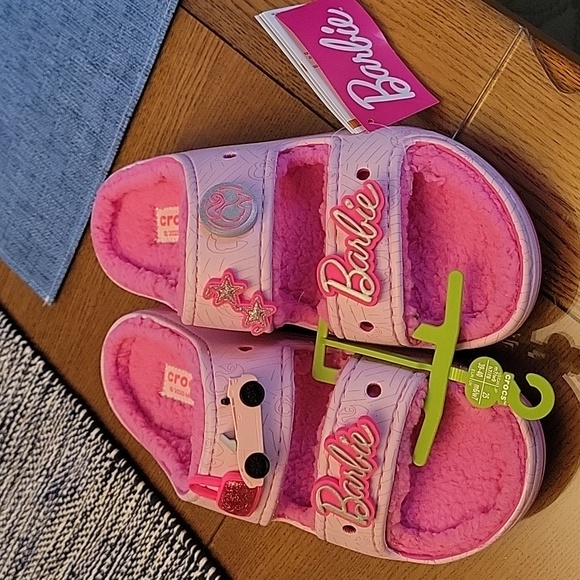 New barbie crocs cozzzy sandals multiple sizes available - Picture 1 of 4